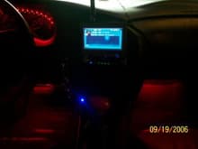 Interior lit up at night! with the 6.5&quot; Flip out screen hooked to the Ps2 in the back!