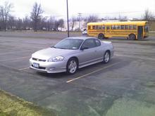 With school bus