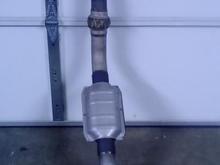 304 Stainless Downpipe with Magnaflow HiFlow Cat