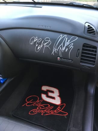 Dash signed by Dale Sr and Richard Childress
