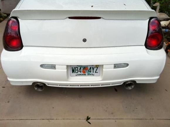 EXHAUST SETUP: 4" magnaflow tips, 18" thrush glasspack and mufflers deleted :)