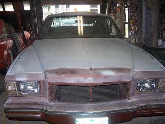 Getting ready for paint