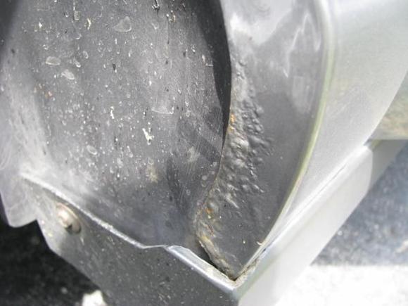 Driver Side Fender Rust