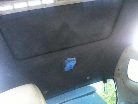 dyed the headliner black