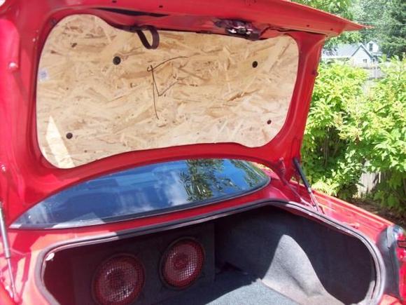 Fitting trunk lid panel