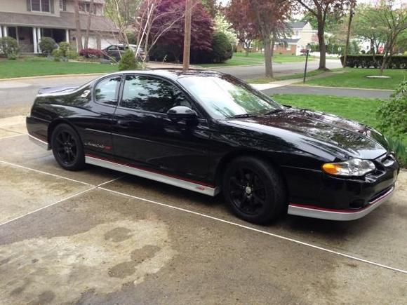 RF Angle Shot. Stock wheels going back on.