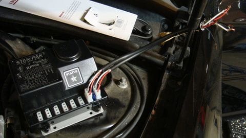 The strobe PowerPak used to power the six 90watt Hide-A-Flash tubes