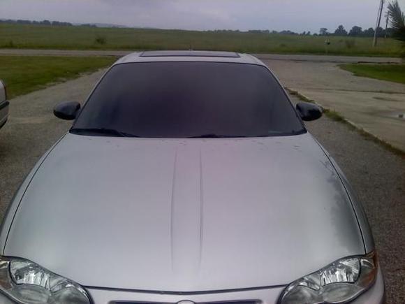 windows up. 35% on windshield