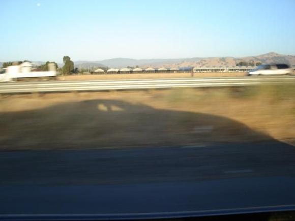My shadow, US101, Gilroy
