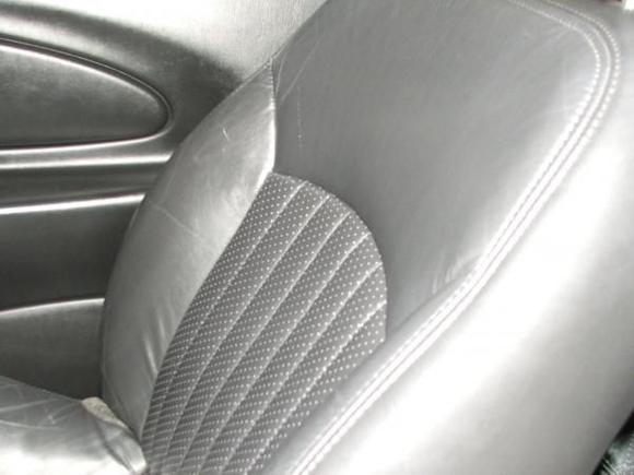 Passengers Black Heated Leather Seat: Mid Section