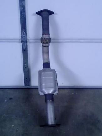 304 Stainless Downpipe with Magnaflow HiFlow Cat