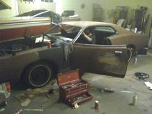 Chris testing all the wiring and prepping for center console install