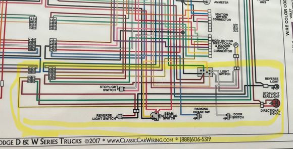 Judging from this diagram I got for my series of truck, I believe that wire connector is shown in the diagram as the two little white boxes leading to the reverse light switch. With that being said, and if my diagram is accurate to my truck, I'm not sure why a green and white wire can be found down there on that frame rail.