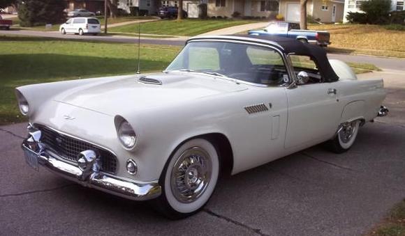 56 t-bird  owned 25yrs  had every available ford option, even lifeguard safety- padded dash,seatbelts,door locks
AACA national  senior  1st