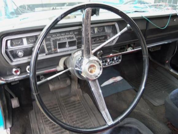 All new dash and instruments, shifter has been changed since this pic along with steering column. Now it has Hurst Ratchet Shifter.