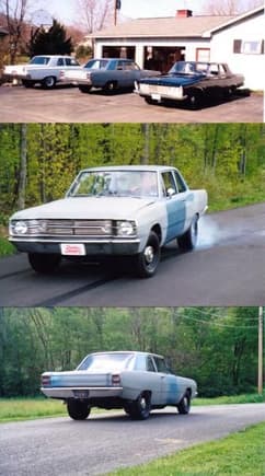 65 Coronet Post Car with a 440 -- 68 Dart 500 -- 63 Plymouth Savoy Post Car, Stock Slant 6 - 23 Actual miles.