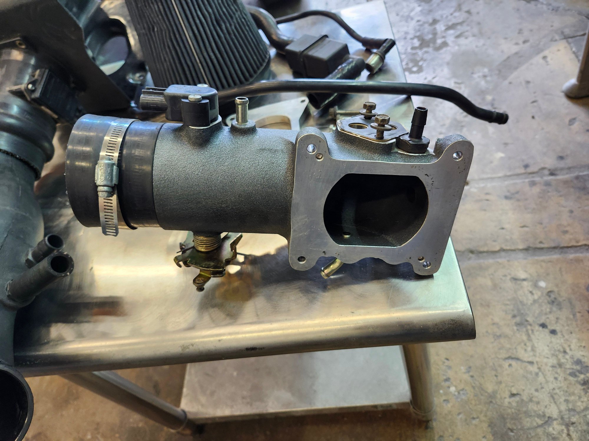 Engine - Intake/Fuel - 78mm BBK THROTTLE BODY INTAKE & AIR RAID COLD FILTER AND HOUSING - Used - 1999 to 2004 Ford Mustang - Moorpark, CA 93021, United States