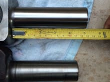 Larger yoke that doesn't fit measuring 5 inches in length and splines all the way to the end.