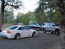 My buddies ski boat at his house at Lake Wildwood. Seems to me there is a pic of my ride in there somewhere as well.