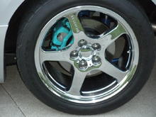 Painted calipers w/wheels