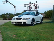 Yes its a Mach1 with a bike rack... I get some crazy looks with this set up