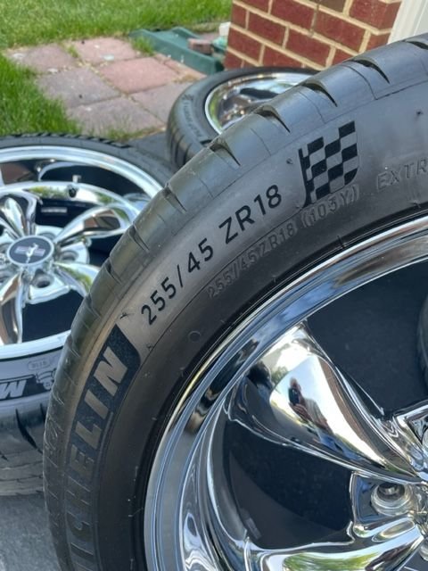 Wheels and Tires/Axles - FS:  Deep Dish Bullitt Chrome Wheel; 18x9 wrapped in 4 - 255/45ZR/18 (103Y) - Used - 2005 to 2009 Ford Mustang - Aldie, VA 20105, United States