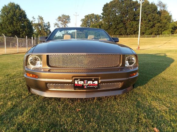Mark was just to the right side of the license plate