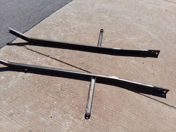 Channel steel so they don't rust out again eventually. Black powdercoating will make them last the life of your vehicle.