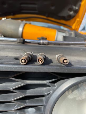 These are the first 3 plugs pulled, but all 4 on passenger look the same