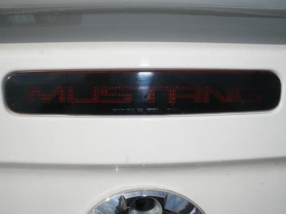 Mustang 3rd taillight cover
