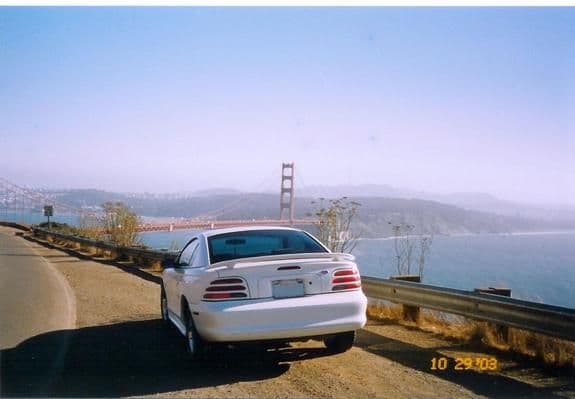 Pictures in San-Fran, the first Road Trip I ever took in this wonderful car.

Taken with an older 35mm program type Canon, I was really horrible back then at taking pics. :D

This is before the bad times to come parked next to my 75' El Camino (Gone) and my wifes 68' Mustang (Gone.)

I miss my car as she was :(