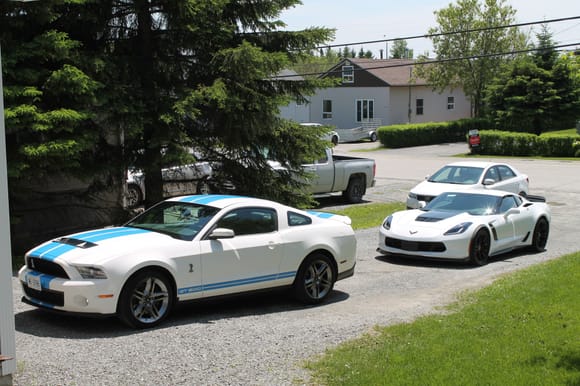 The evil twins :) 2010 GT500 and 2015 Z06