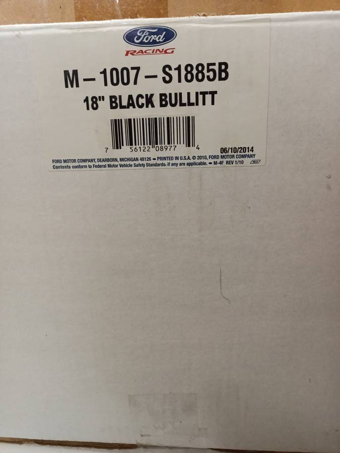 Wheels and Tires/Axles - Ford Racing Custom Wheels - 18" Black Bullitt Wheels - Used - 2005 to 2014 Ford All Models - Tiverton, RI 02878, United States