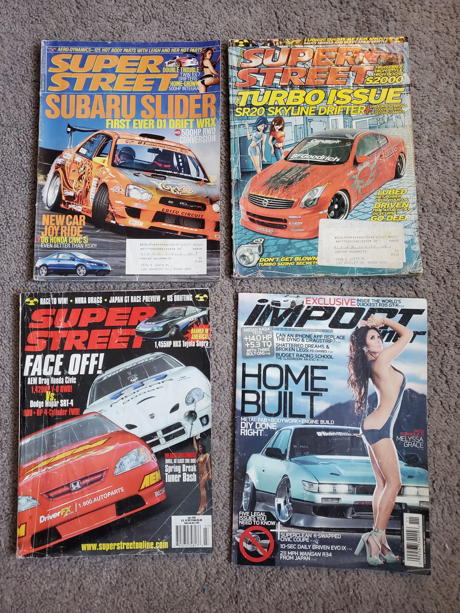 Accessories - *FREE* SUPER STREET MAGAZINES! Others too. - Used - 0  All Models - Los Angeles, CA 90042, United States