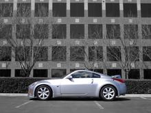 silver z with black and white background resized