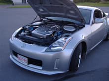 350z first mods when i got the car..still had ugly front plate on