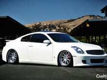 From the carsxhype feature - more pix here:
http://carsxhype.com/2013/07/18/its-a-g-thang-l-chris-bagged-g35/