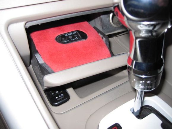 Custom Suede Hidden Radar Detector Switch