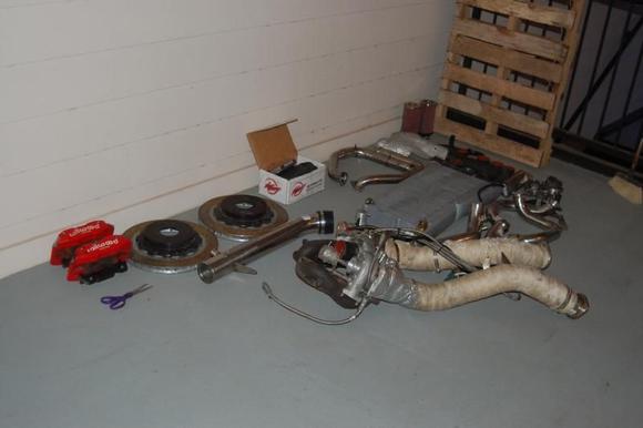 WillWood Big Rear Brake kit with 14" Rotors and Aps Twin turbo Kit