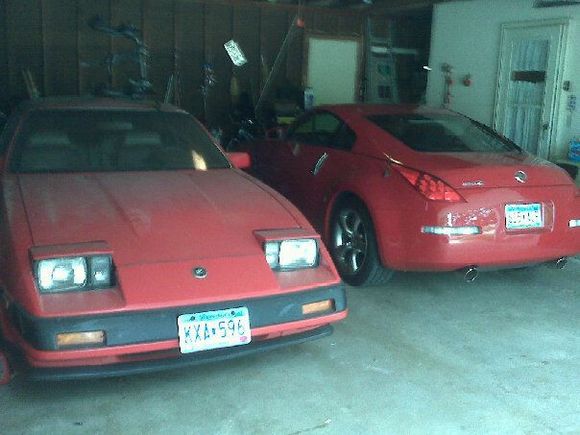 My '84 300ZX next to the '06 350Z.