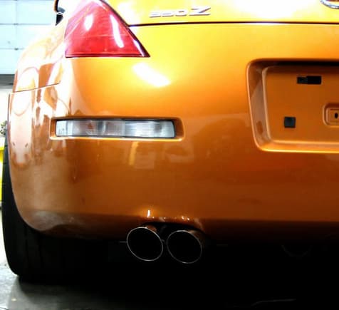 Closeup On Exhaust Tips