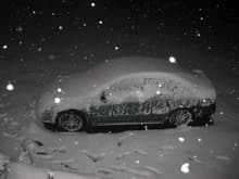 car in the snow again.