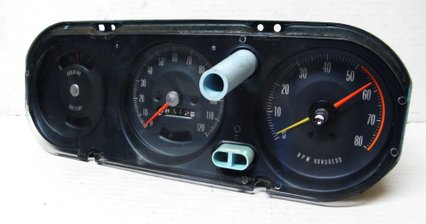 1967 Pontiac GTO Le Mans Dash Rally Gauge Cluster