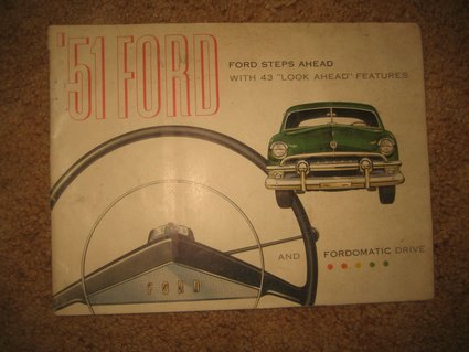 1951 Ford Deluxe sales brochure