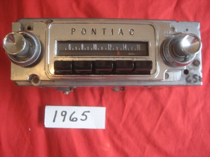1965 Pontiac GTO, Lemans AM Radio