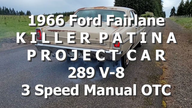1966 Ford Fairlane Killer Patina V8 Must See Video