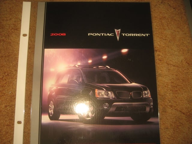 2008 Pontiac Torrent Dealer Showroom Display