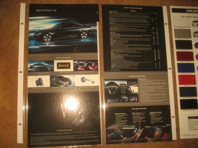 2009 Pontiac G8 Dealer Showroom Display