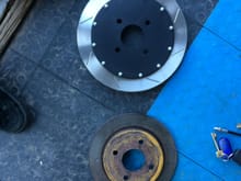 Old solid rear disc versus 300mm MT conversion