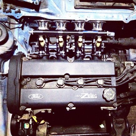 And these are the photos of the engine bay during the period when we were rest fitting the engine and test firing her